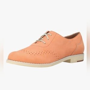 Wolverine 1883 Oxford Brogues Nubuck Leather Lace Up Pale Orangey Peach Colour